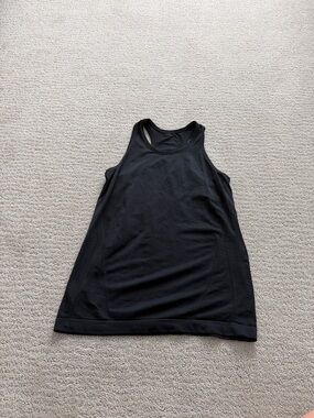 Girls Black Racerback Athletic Tank Top